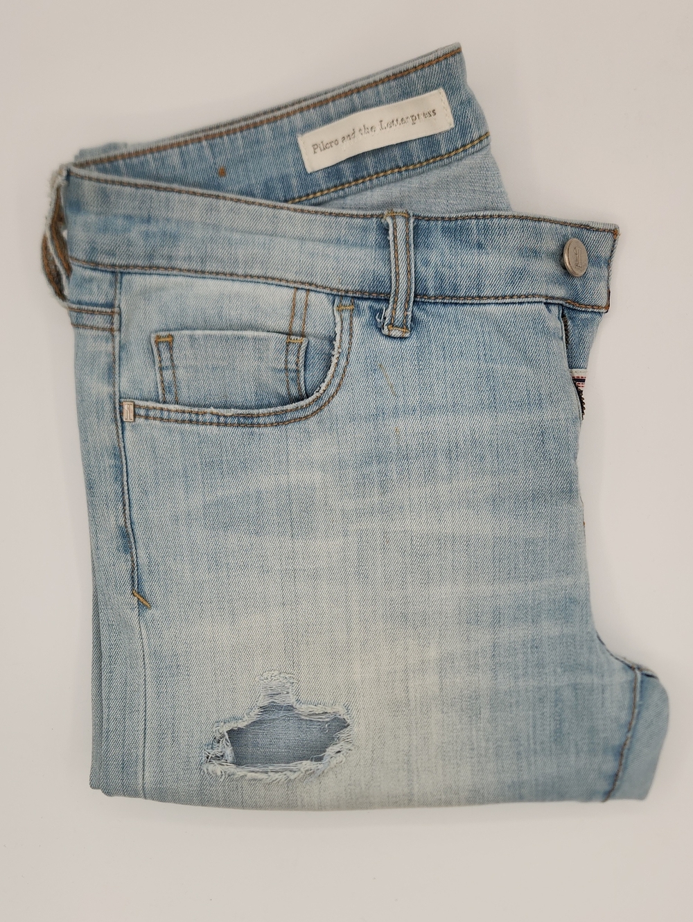 Pilcro And The Letterpress Anthropologie Distressed Jean Size 8